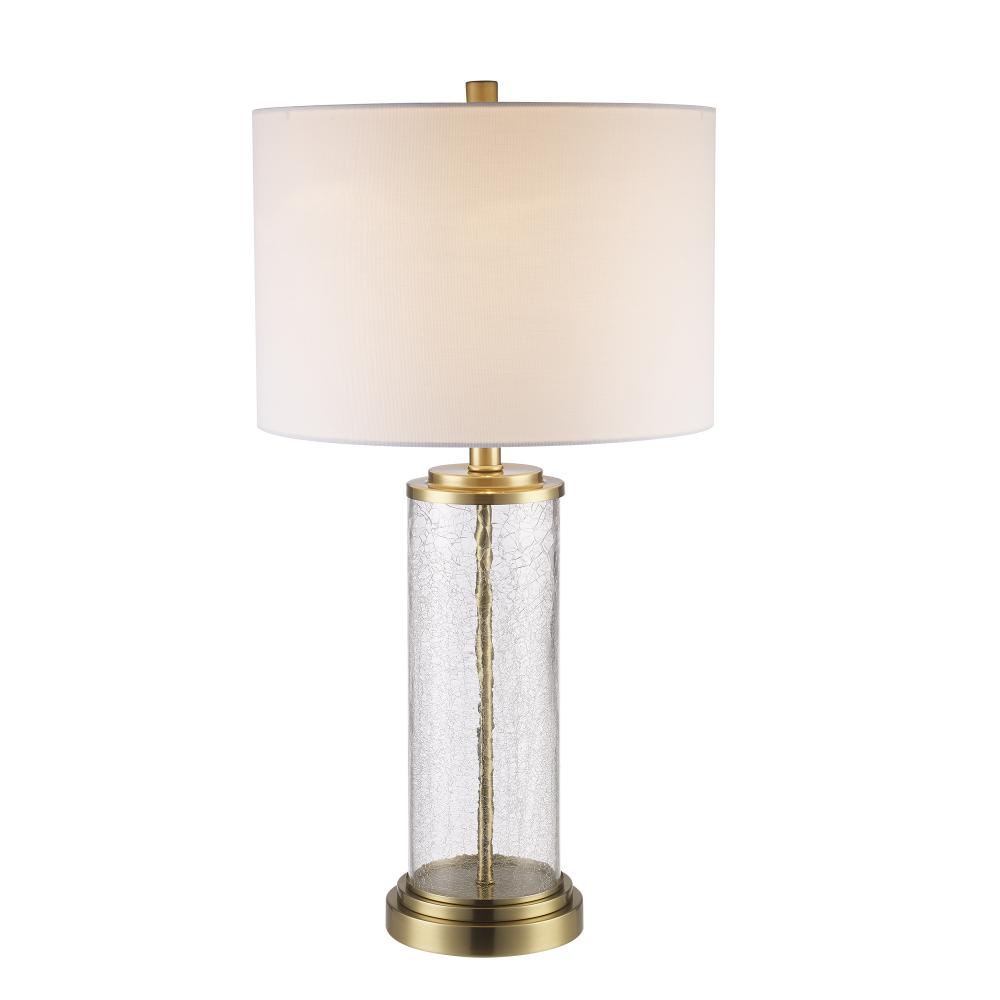 1LT TABLE LAMP CRACKLED CYLNDR